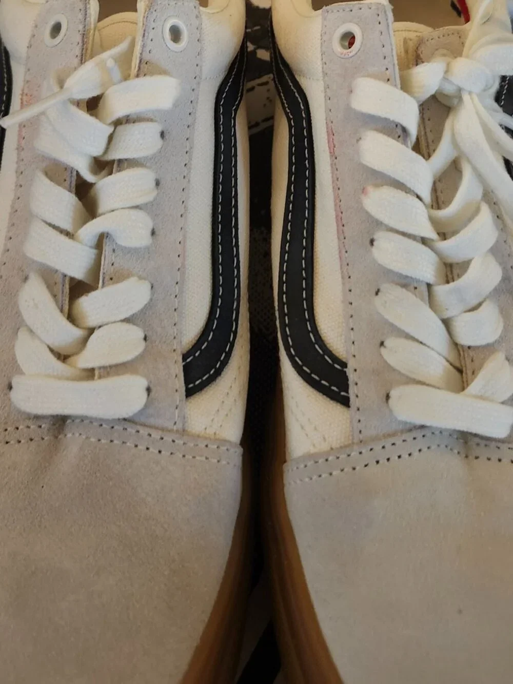 Vans Skate Old Skool Marshmallow Gum Men’s 10.5 Pre-Owned With Box